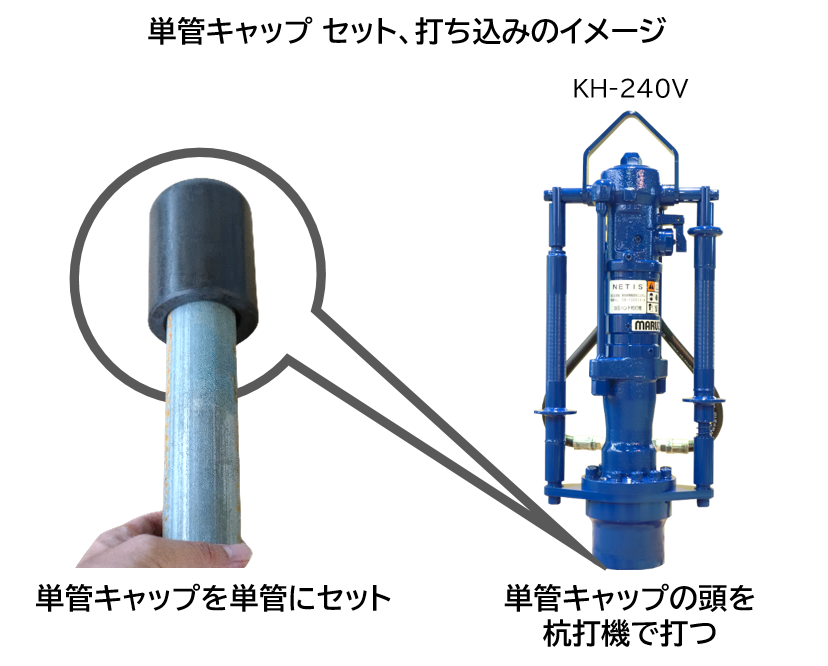 丸善工業 KH-240V単管Φ60.5用キャップ MB18Z063A0 丸善工業 KH-240V単管Φ48.6用キャップ MB18Z058A0 NAMBU SHOP