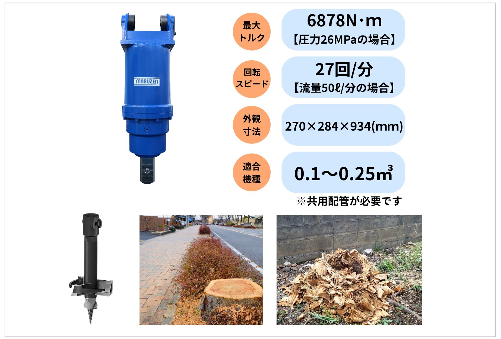 切株除去機SP-7000仕様表